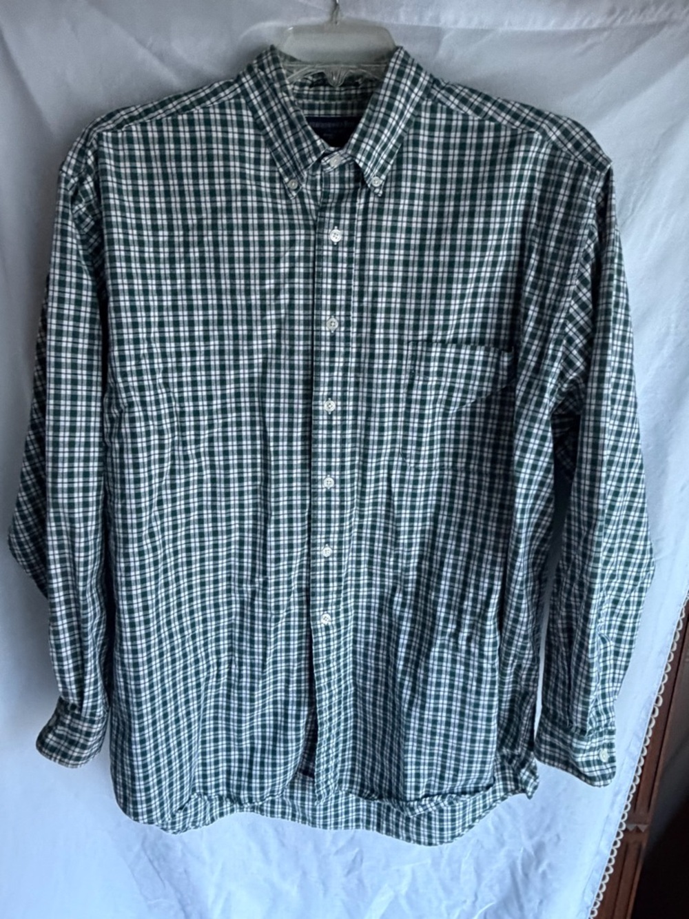 Vintage Abercrombie Fitch Co Plaid Long Sleeve Button Up The Big Shirt  large